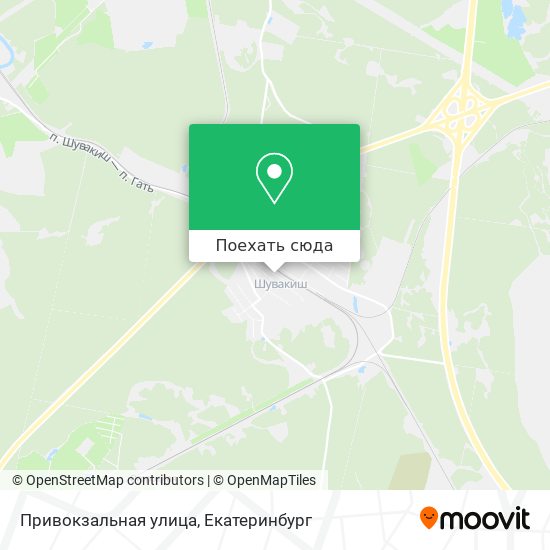 Карта Привокзальная улица