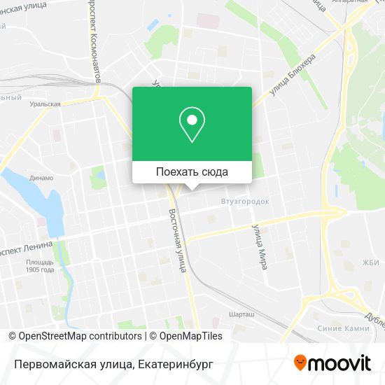 Карта Первомайская улица