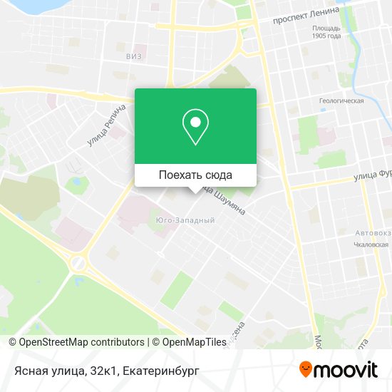 Карта Ясная улица, 32к1