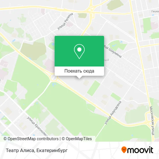 Карта Театр Алиса