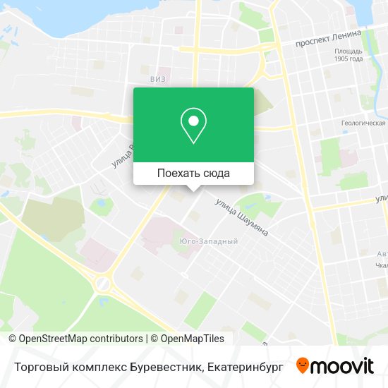 Карта Торговый комплекс Буревестник
