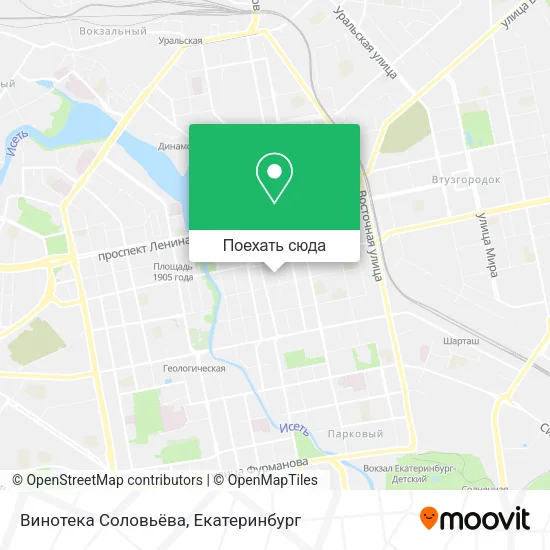 Карта Винотека Соловьёва