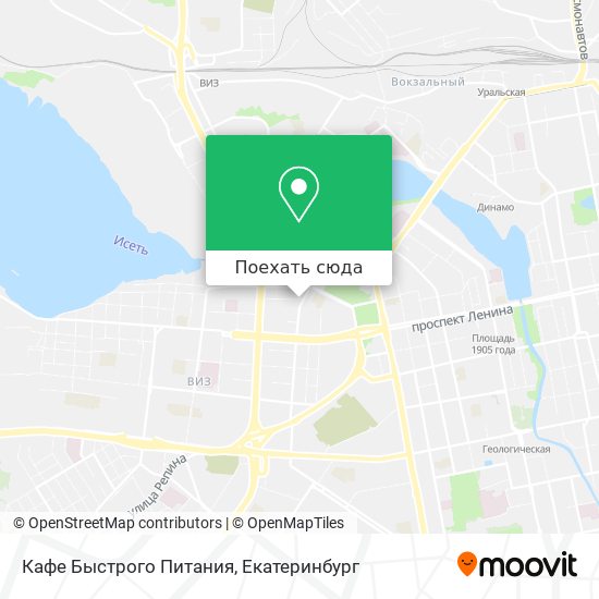Карта Кафе Быстрого Питания