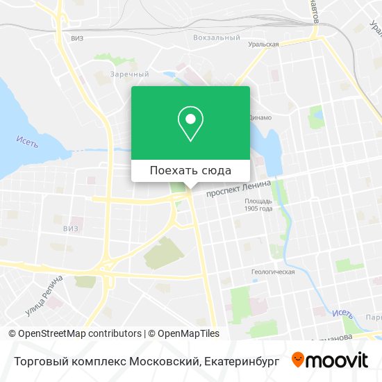 Карта Торговый комплекс Московский
