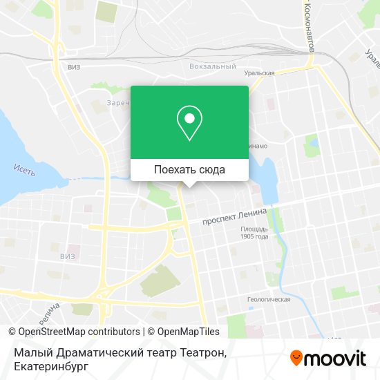 Карта Малый Драматический театр Театрон
