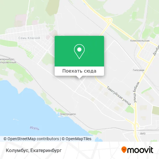 Карта Колумбус