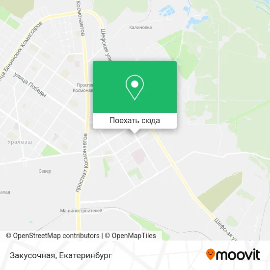 Карта Закусочная