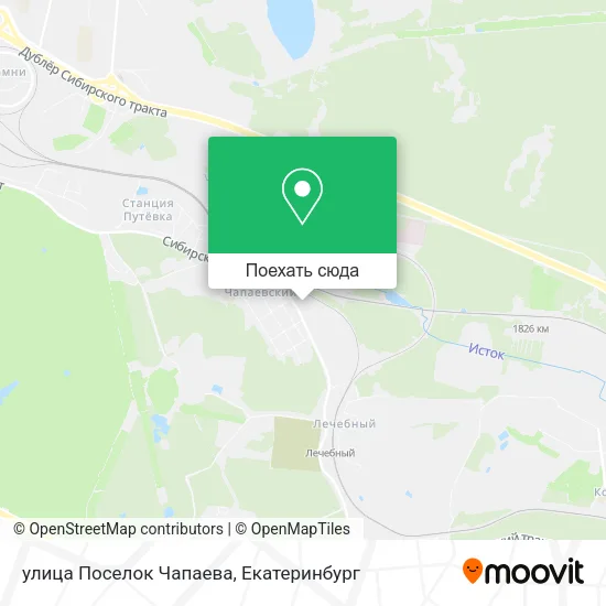 Карта улица Поселок Чапаева