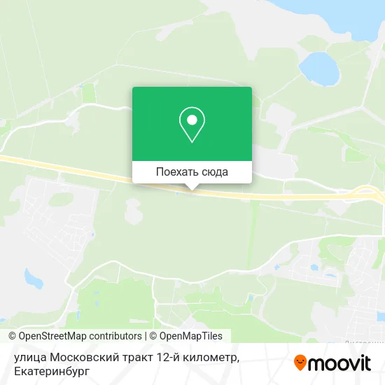 Карта улица Московский тракт 12-й километр