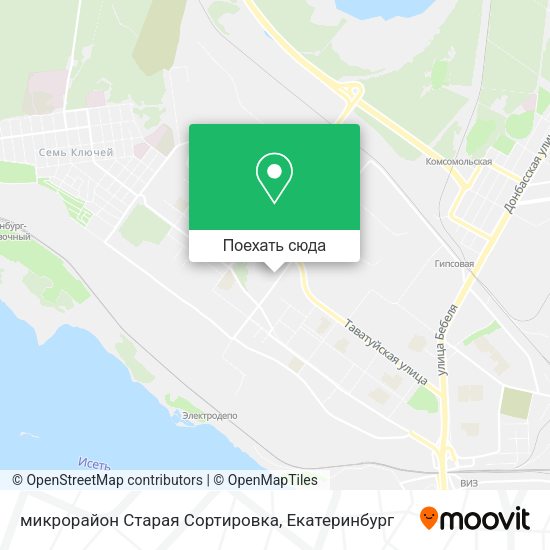 Карта микрорайон Старая Сортировка