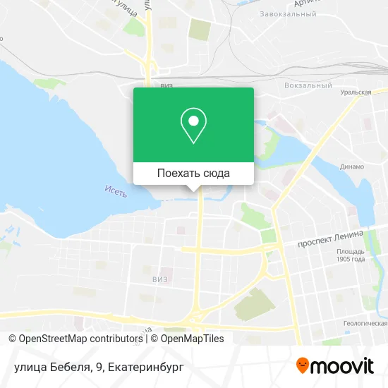 Карта улица Бебеля, 9