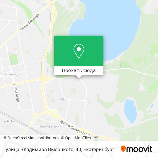 Карта улица Владимира Высоцкого, 40