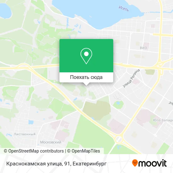 Карта Краснокамская улица, 91