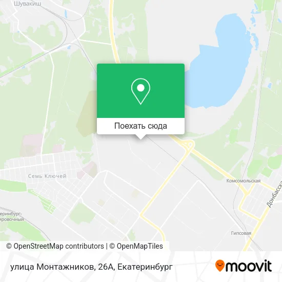 Карта улица Монтажников, 26А