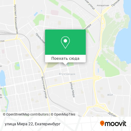 Карта улица Мира 22