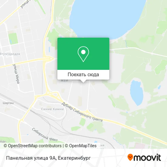 Карта Панельная улица 9А