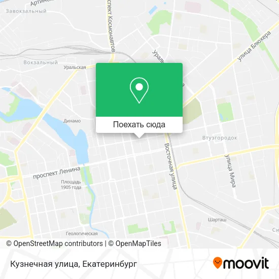 Карта Кузнечная улица