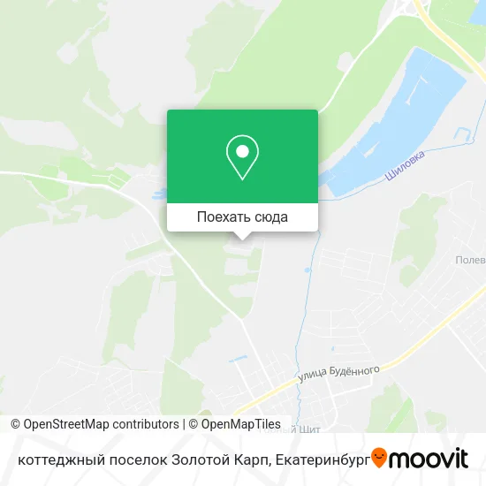 Карта коттеджный поселок Золотой Карп