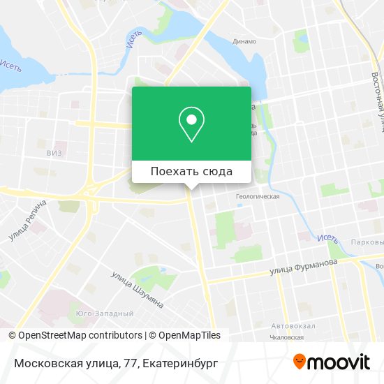 Карта Московская улица, 77