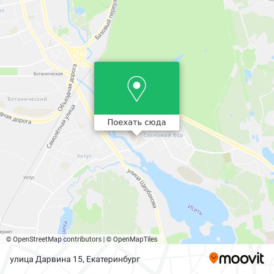 Карта улица Дарвина 15
