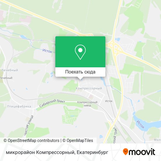 Карта микрорайон Компрессорный