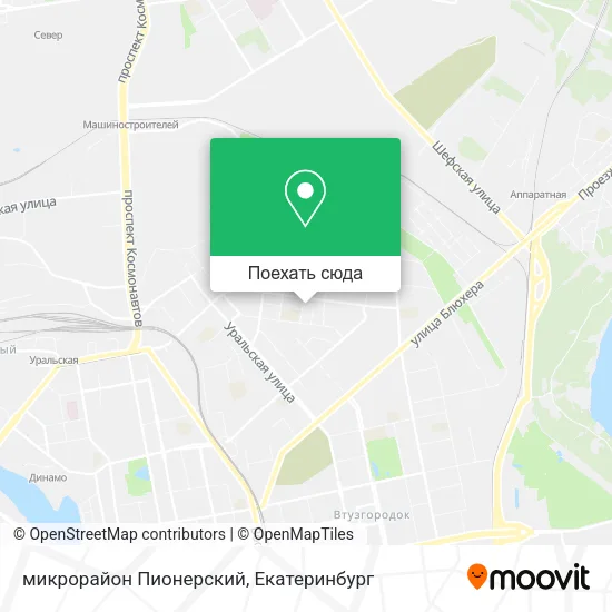 Карта микрорайон Пионерский