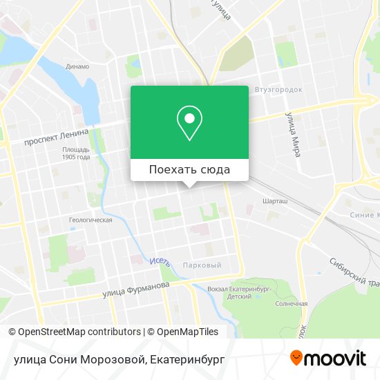 Карта улица Сони Морозовой