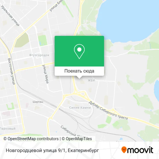 Карта Новгородцевой улица 9/1