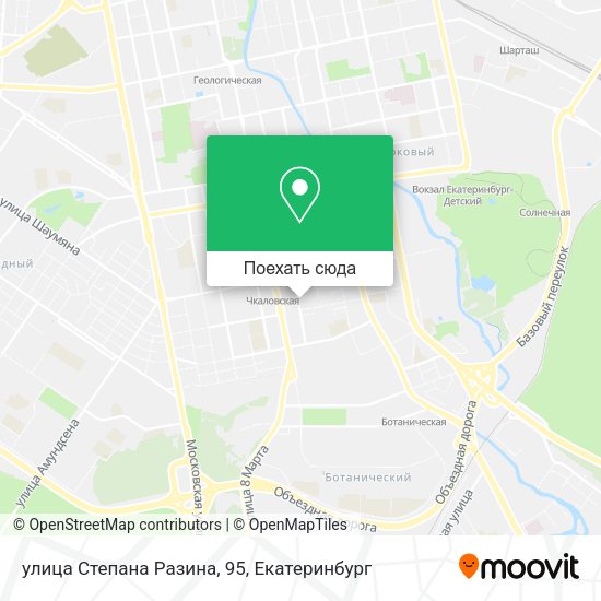 Карта улица Степана Разина, 95