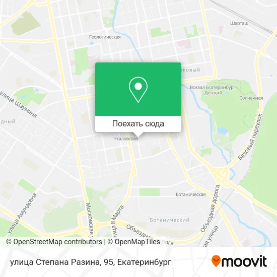 Карта улица Степана Разина, 95