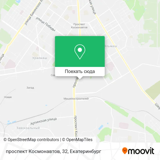 Карта проспект Космонавтов, 32