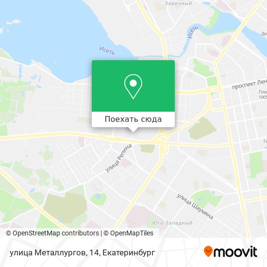 Карта улица Металлургов, 14