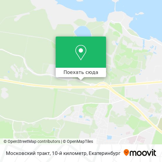 Карта Московский тракт, 10-й километр