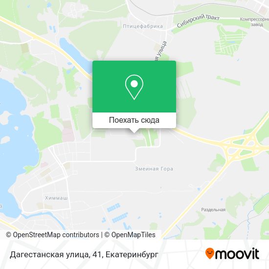 Карта Дагестанская улица, 41