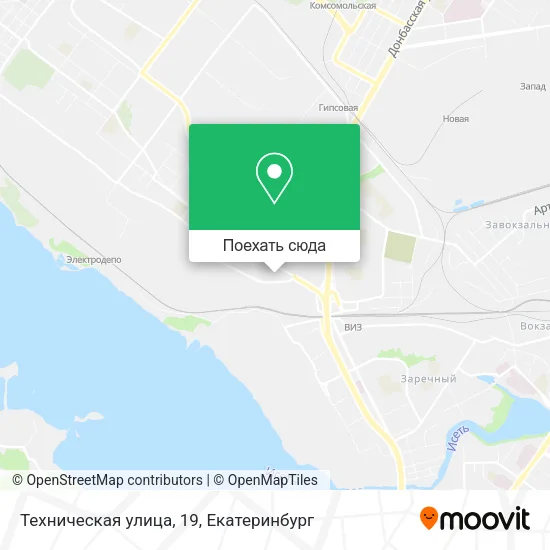 Карта Техническая улица, 19