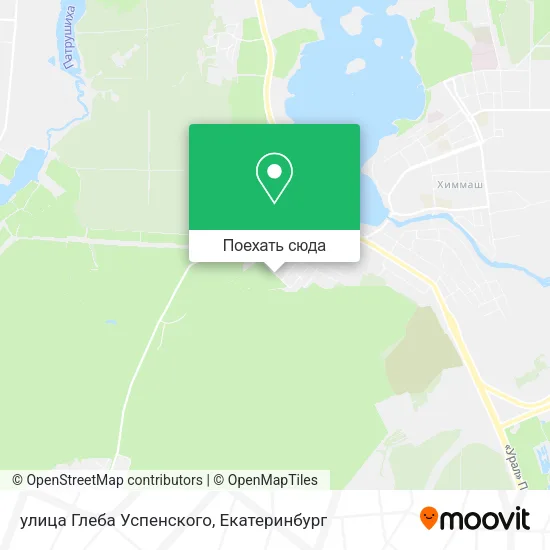 Карта улица Глеба Успенского
