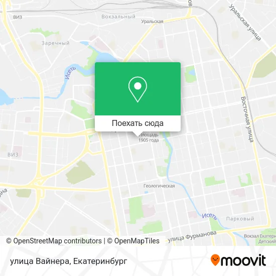 Карта улица Вайнера