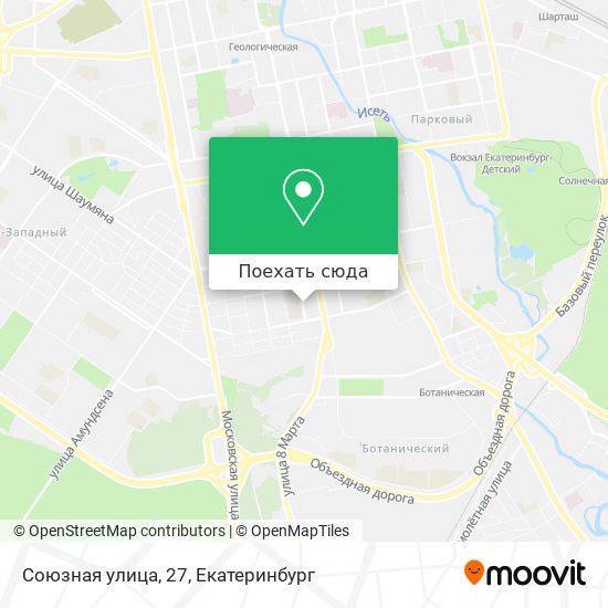 Карта Союзная улица, 27