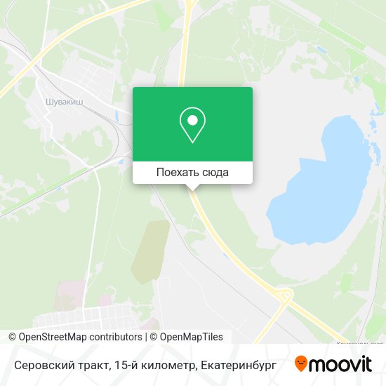 Карта Серовский тракт, 15-й километр