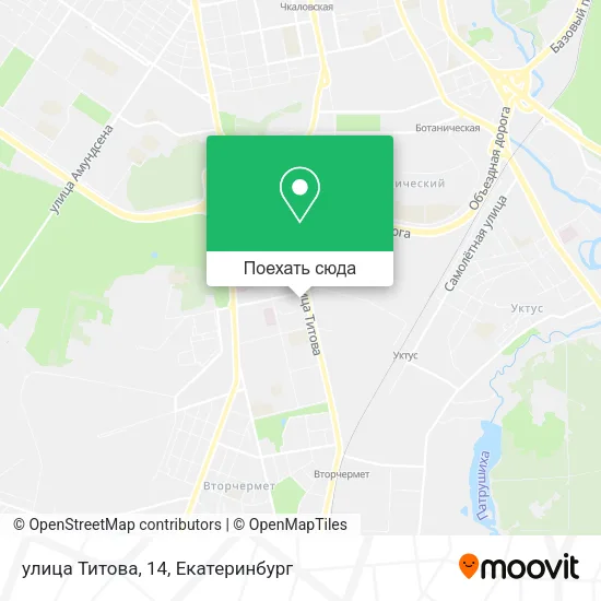 Карта улица Титова, 14