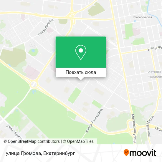 Карта улица Громова