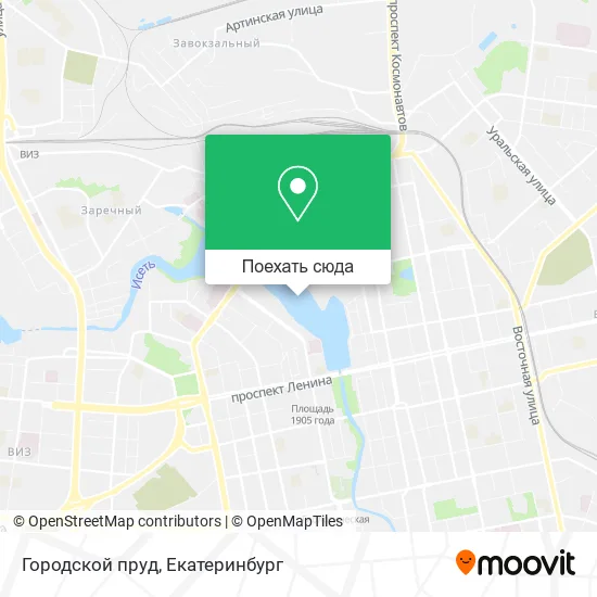Карта Городской пруд