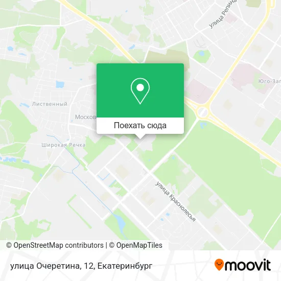 Карта улица Очеретина, 12
