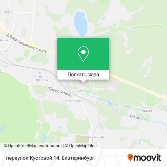 Карта переулок Кустовой 14