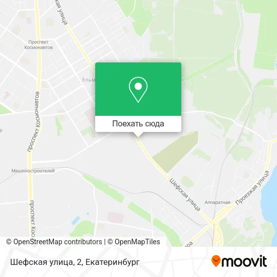 Карта Шефская улица, 2