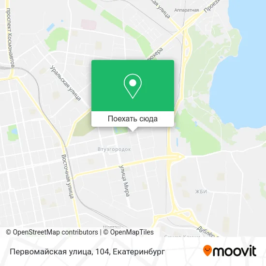 Карта Первомайская улица, 104