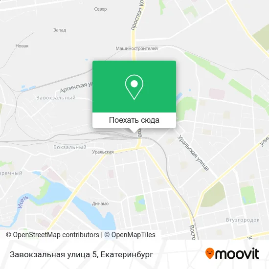 Карта Завокзальная улица 5