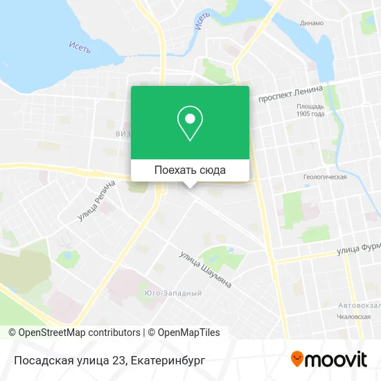 Карта Посадская улица 23