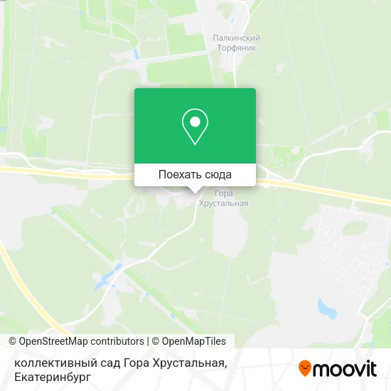 Карта коллективный сад Гора Хрустальная