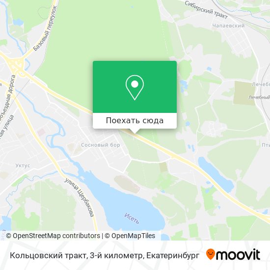 Карта Кольцовский тракт, 3-й километр